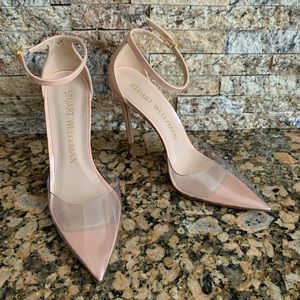 Stuart Weitzman Stuart PVC Pointed Toe Pump